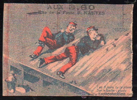 Collectable Antique Stickers: CROMO DE LA CASA CHAPELLERIE DU 3,60.