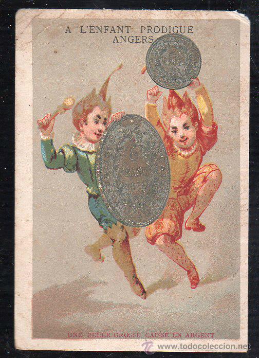 Collectable Antique Stickers: CROMO DE S. DEUTCH SUCC. A L'ENFANT PRODIGUE ANGERS
