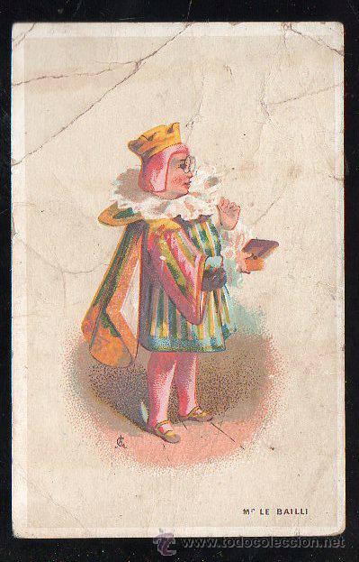 Collectable Antique Stickers: CROMO DE JULES GAUCHER. M&ordf; LE BAILLI