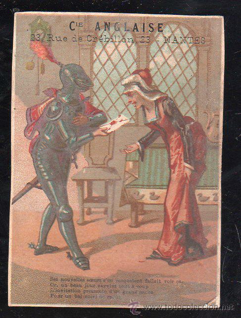 Collectable Antique Stickers: CROMO DE CHOCOLATE LAUBADERE & CIE. CIE ANGLAISE
