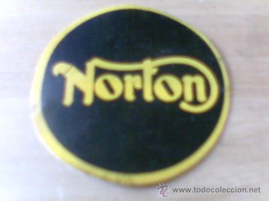 Coleccionismo cromos antiguos: Cromo tela pegatina moto Norton posiblemente pastelito coleccion antigua Cropan Phoskitos Panrico