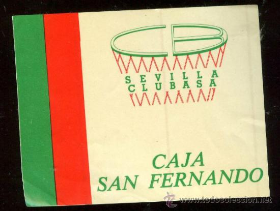 Collezionismo Figurine antiche: PEGATINA  DEPORTIVA  CAJA SAN FERNANDO