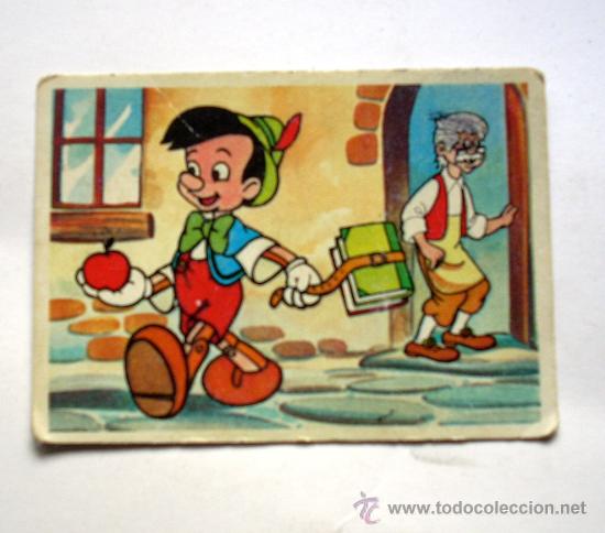 Coleccionismo Cromos antiguos: CROMO DE PINOCHO Y GEPETTO--FESTIVAL DE WALT DISNEY--A&Ntilde;O 1981