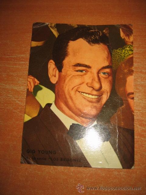 Colecionismo Cromos antigos: CROMO ACTOR GIG YOUNG DE LA SERIE LOS BRIBONES