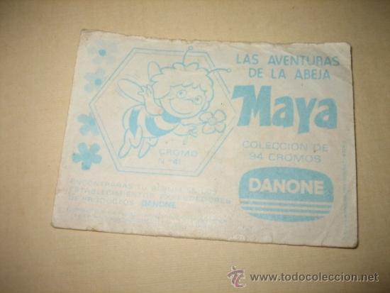 Coleccionismo cromos antiguos: LA ABEJA MAYA CROMO N&ordm; 41 DANONE - Foto 2