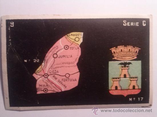 Collectionnisme Cartes &agrave; collectionner anciennes: ANTIGUO CROMO CHOCOLATES MARIA DE ESPINARDO - MURCIA - ALBUM GEOGRAFICO CIEZA