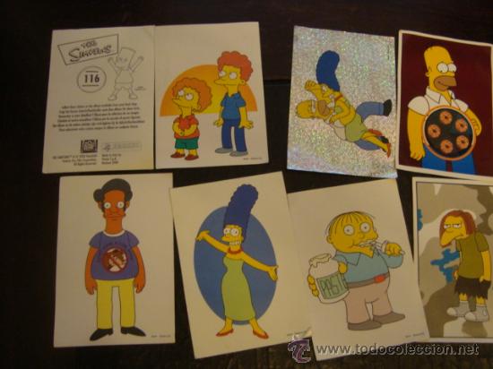 Coleccionismo cromos antiguos: lote  8 cromos adhesivos los simson , the simpsons - Foto 2