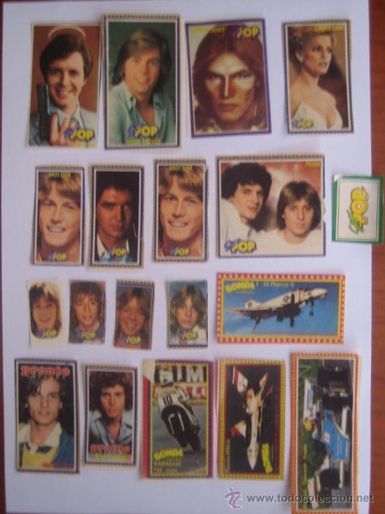 Coleccionismo Cromos antiguos: lote 19 cromos de la revista super pop y pronto