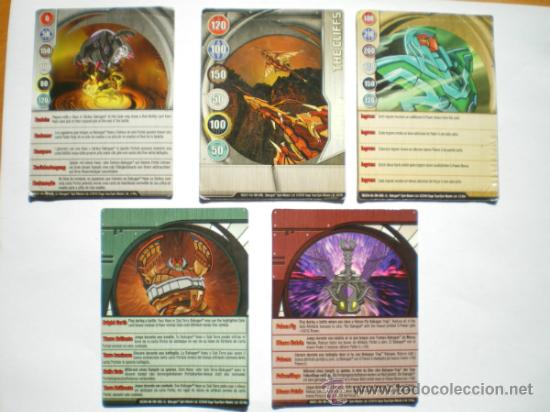 Coleccionismo cromos antiguos: BAKUGAN. LOTE DE 5 CROMOS. 2009-2010 - Foto 1
