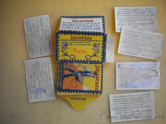 Coleccionismo cromos antiguos: SOBRE CON SEIS CROMOS DE SALSAFRAN - Foto 2