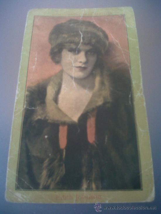 Colecionismo Cromos antigos: CROMO CINE NOTABILIDADES PANTALLA ACTRIZ EDITH JOHNSON PUBLICIDAD CHOCOLATES ARROYO ALBACETE