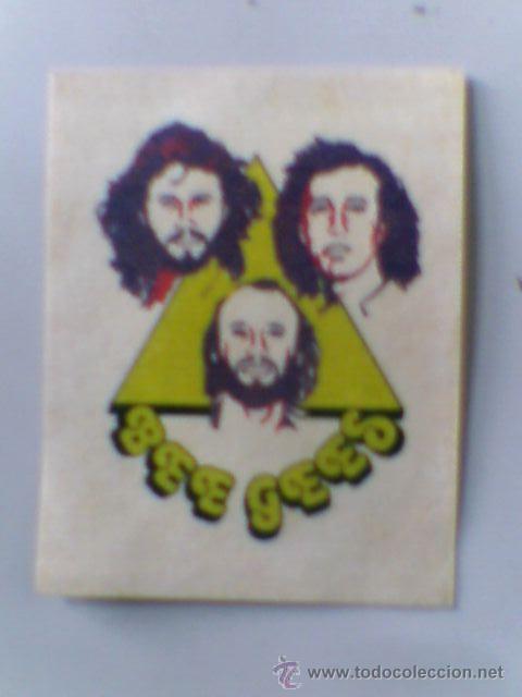 Coleccionismo cromos antiguos: Cromo del album Stickers panini&acute;s Panini 1980 Grupo musica Bee Gees   nunca pegado