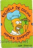 Sammeln alte Sammelbilder: CROMO ANTIGUO LOS SIMPSONS, ESCUELA DE COCINA, BOLLYCAO