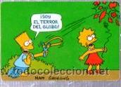 Sammeln alte Sammelbilder: CROMO ANTIGUO SOY EL TERROR DEL GLOBO, LOS SIMPSONS, BOLLYCAO