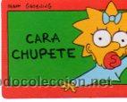 Sammeln alte Sammelbilder: CROMO ANTIGUO CARA CHUPETE, LOS SIMPSONS, BOLLYCAO