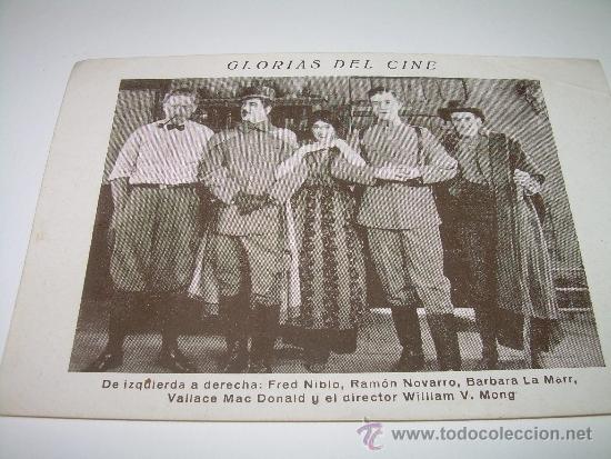 Coleccionismo cromos antiguos: ANTIGUO CROMO ACTORES DE CINE. - Foto 1