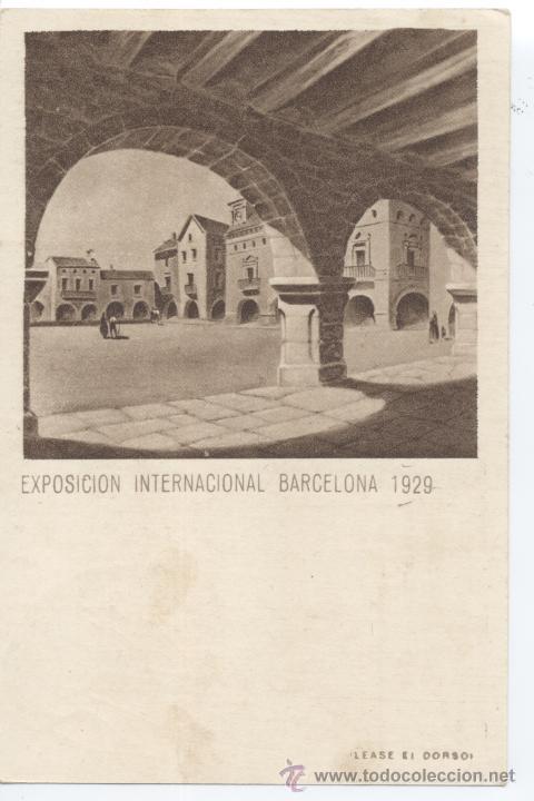 Collectionnisme Cartes &agrave; collectionner anciennes: Cromo. Exposici&oacute;n Internacional Barcelona 1929. 15/18 Pueblo Espa&ntilde;ol. Bayer, Aspirina, Corifina.