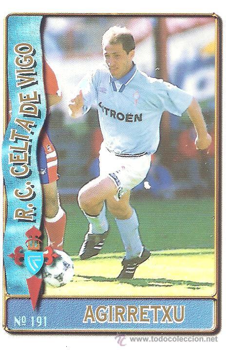 Colecionismo Cromos antigos: Temporada 95-96 Agirretxu R.C. Celta de Vigo