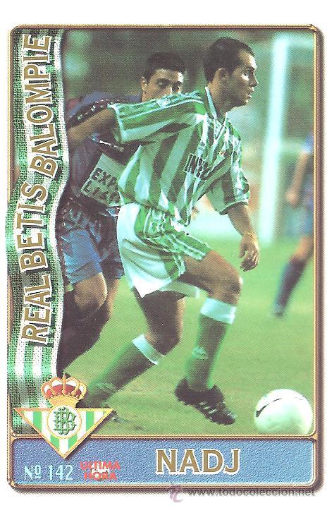 Colecionismo Cromos antigos: Temporada 95-96 Nadj Real Betis
