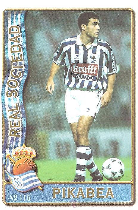 Coleccionismo Cromos antiguos: Temporada 95-96 Pikabea Real Sociedad