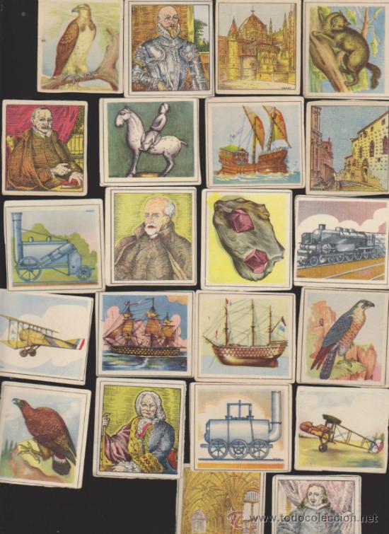 Sammeln alte Sammelbilder: Enciclopedia Cultural de Chicos. Lote de 22 cromos.