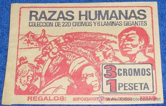 Coleccionismo cromos antiguos: Razas Humanas - Chocolates Elgorriaga - Foto 1