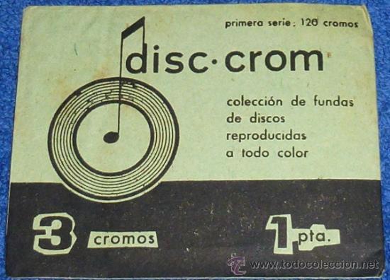 Coleccionismo cromos antiguos: Disc Crom - Foto 1