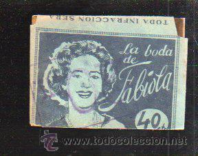 Coleccionismo cromos antiguos: SOBRE DE CROMOS LA BODA DE FABIOLA. SIN ABRIR - Foto 1