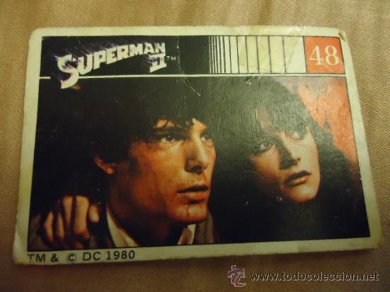 Collectable Antique Stickers: antiguo cromo superman ii tm& c dc 1980 numero 48