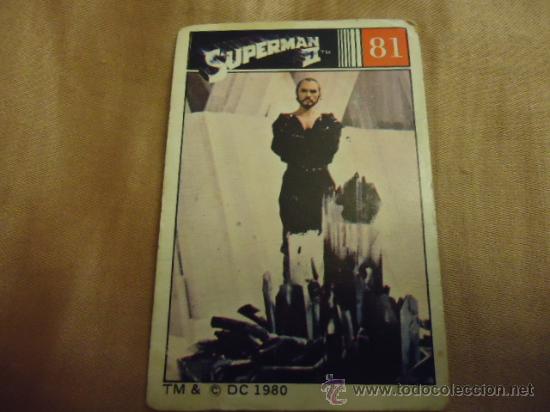 Collectable Antique Stickers: antiguo cromo superman ii tm& c dc 1980 numero 81