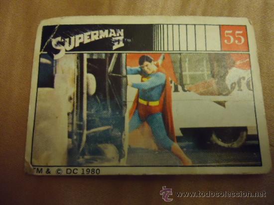 Collectable Antique Stickers: antiguo cromo superman ii tm& c dc 1980 numero 55