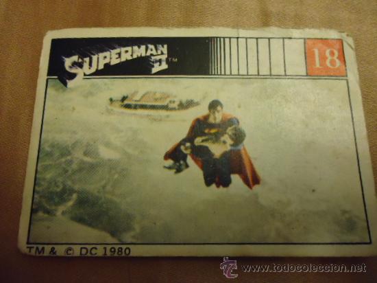 Collectable Antique Stickers: antiguo cromo superman ii tm& c dc 1980 numero 18