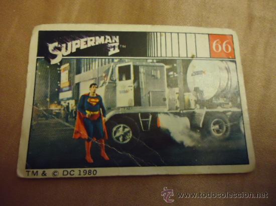 Collectable Antique Stickers: antiguo cromo superman ii tm& c dc 1980 numero 66