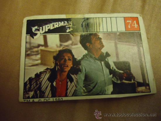 Collectable Antique Stickers: antiguo cromo superman ii tm& c dc 1980 numero 74