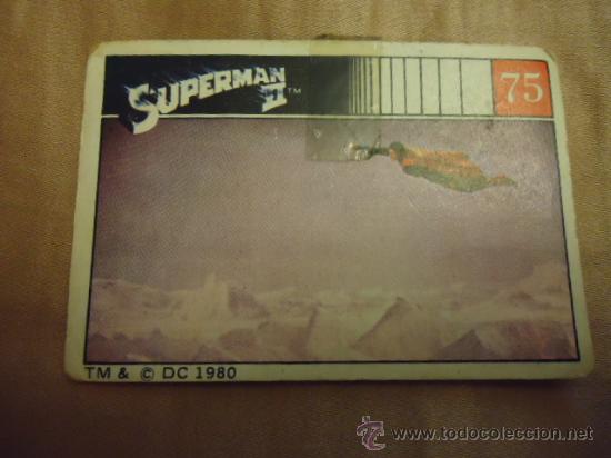 Collectable Antique Stickers: antiguo cromo superman ii tm& c dc 1980 numero 75