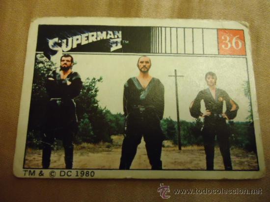 Collectable Antique Stickers: antiguo cromo superman ii tm& c dc 1980 numero 36