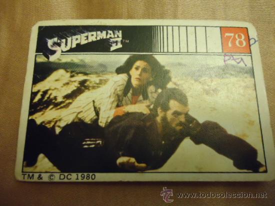 Collectable Antique Stickers: antiguo cromo superman ii tm& c dc 1980 numero 78