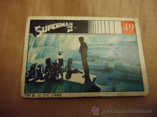 Collectable Antique Stickers: antiguo cromo superman ii tm& c dc 1980 numero 49