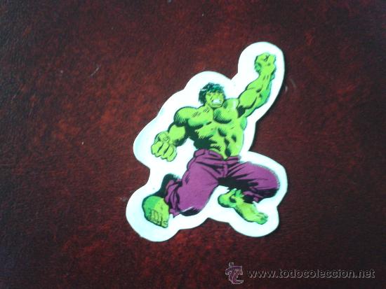 Coleccionismo Cromos antiguos: Cromo (ya pegado) la masa the incredible hulk panrico