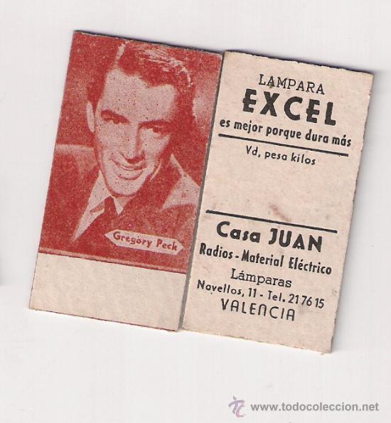 Coleccionismo cromos antiguos: TICKET DE PESO DE BASCULA: GREGORY PECK, DE 1960 - Foto 1