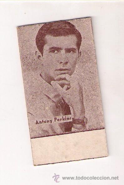 Coleccionismo cromos antiguos: TICKET DE PESO DE BASCULA: ANTHONY PERKINS, DE 1960 - Foto 1