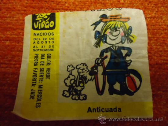 Coleccionismo cromos antiguos: CHICLE - CHICLES - HOROSCOPO- ni&ntilde;a - Foto 1