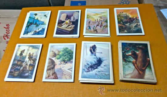 Coleccionismo cromos antiguos: 8 SERIES COMPLETAS DE CROMOS HISTORIA DEL PROGRESO HUMANO - Foto 1