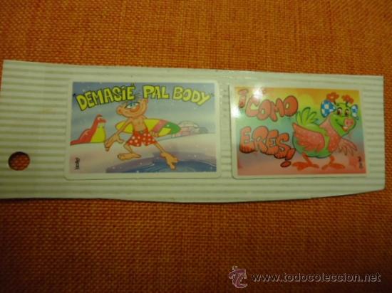 Coleccionismo cromos antiguos: dos antiguos cromos de bollycao ADMITO OFERTAS
