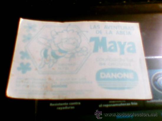 Coleccionismo cromos antiguos: Cromo n&ordm; 31 abeja maya danone nunca pegado - Foto 2