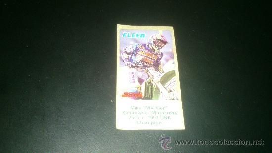 Coleccionismo cromos antiguos: Cromo chicle. Motocross. FLEER. Mike - Foto 1