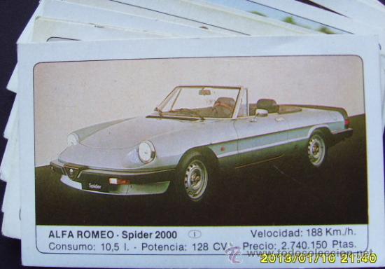 Coleccionismo cromos antiguos: COCHES DE EDICIONES UNIDAS 1986 - Foto 1