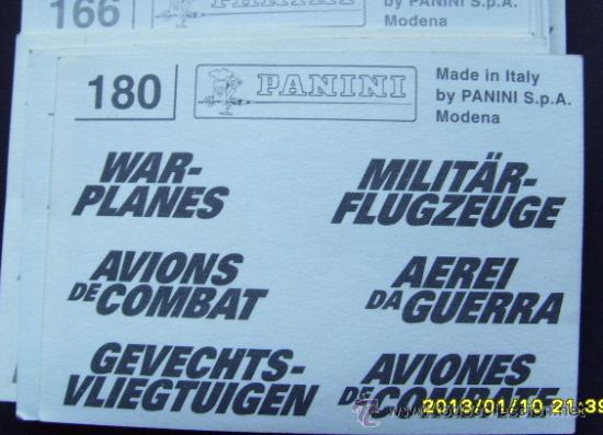 Coleccionismo cromos antiguos: AVIONES DE COMBATE de Panini - Foto 2