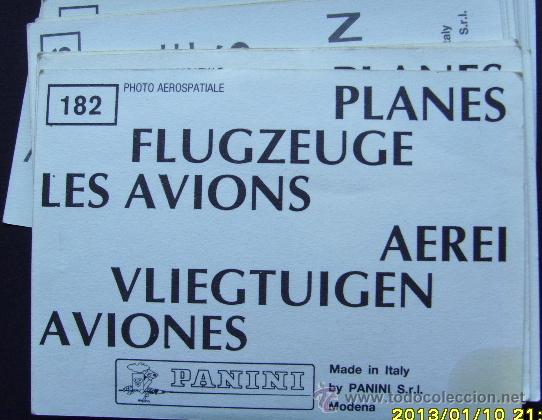 Coleccionismo cromos antiguos: AVIONES de Panini -Cromos - Foto 2