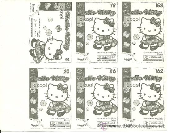 Coleccionismo cromos antiguos: Lote de Cromos Hello Kitty Bcool. Seis stikers. - Foto 2